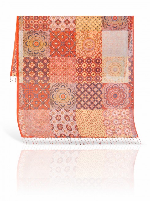 Палантин Женский S30-EURO.TILE/HOT.RED
